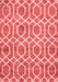 Trellis Red Modern Area Rugs