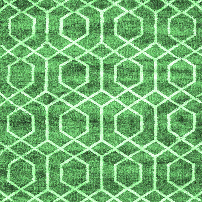 Square Trellis Emerald Green Modern Rug, con1864emgrn