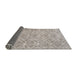 Thickness of Contemporary Pale Silver Gray Modern Rug, con1865