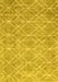 Abstract Yellow Contemporary Rug, con1865yw