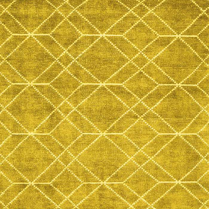 Machine Washable Abstract Yellow Contemporary Rug, wshcon1865yw