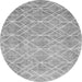 Square Abstract Gray Contemporary Rug, con1865gry