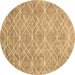 Round Machine Washable Abstract Brown Contemporary Rug, wshcon1865brn