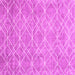 Square Machine Washable Abstract Pink Contemporary Rug, wshcon1865pnk