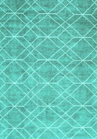 Abstract Turquoise Contemporary Rug, con1865turq