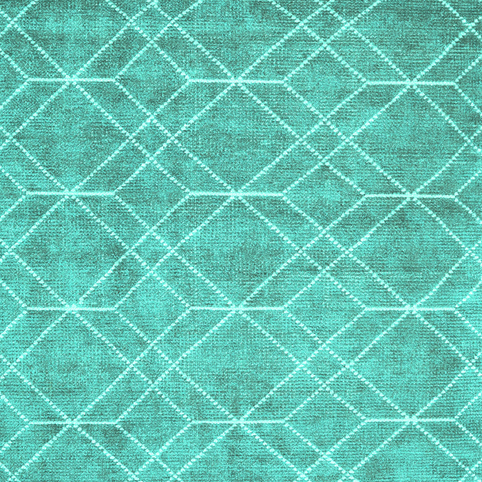 Abstract Turquoise Contemporary Rug, con1865turq