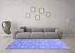 Machine Washable Abstract Blue Contemporary Rug in a Living Room, wshcon1865blu