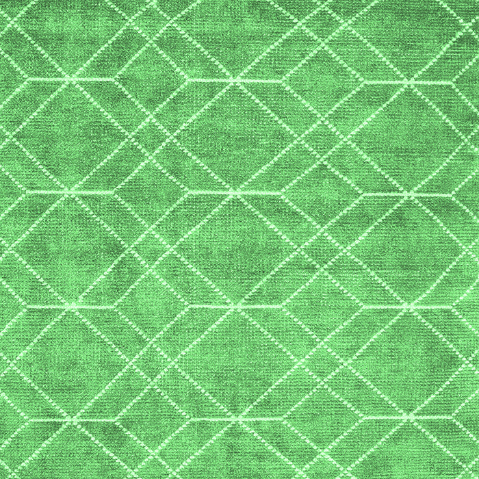 Machine Washable Abstract Emerald Green Contemporary Area Rugs, wshcon1865emgrn