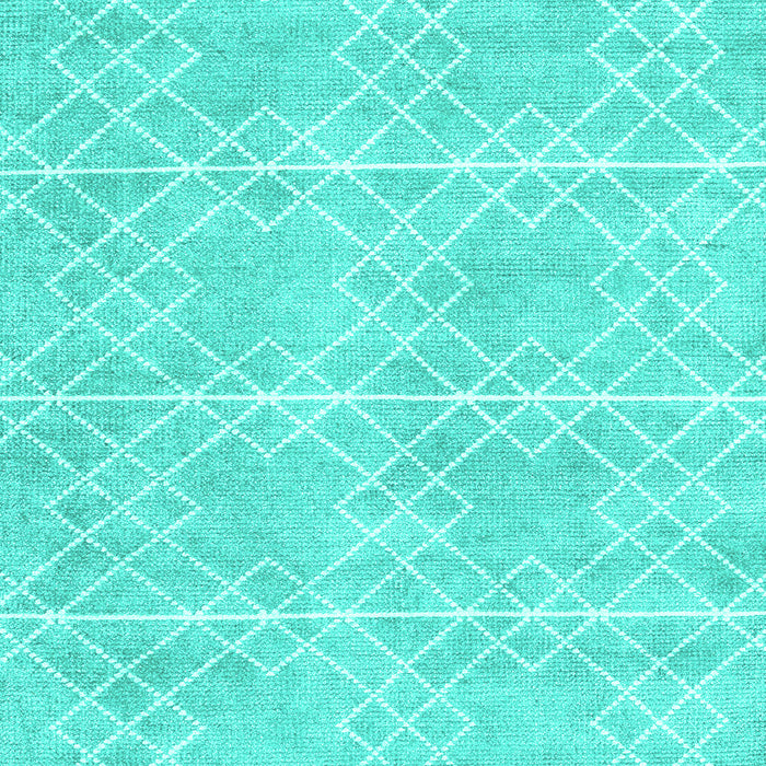 Abstract Turquoise Contemporary Rug, con1866turq