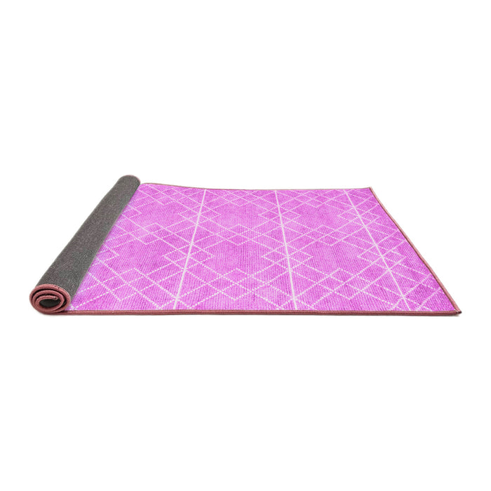 Sideview of Abstract Pink Contemporary Rug, con1866pnk