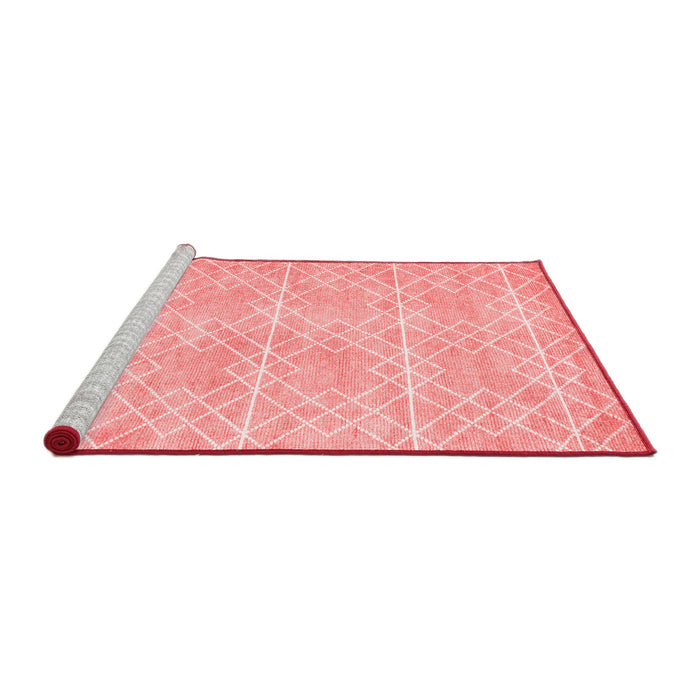 Contemporary Red Washable Rugs