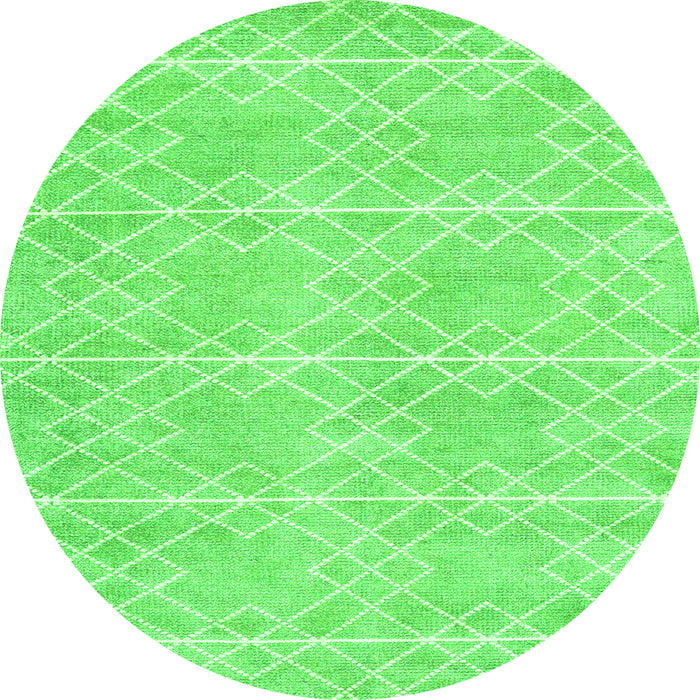 Machine Washable Abstract Green Contemporary Area Rugs, wshcon1866grn