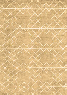 Abstract Brown Contemporary Rug, con1866brn