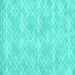 Square Abstract Turquoise Contemporary Rug, con1866turq