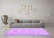 Machine Washable Abstract Purple Contemporary Area Rugs in a Living Room, wshcon1866pur