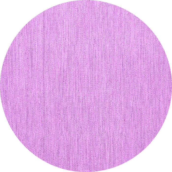 Round Abstract Purple Contemporary Rug, con1867pur