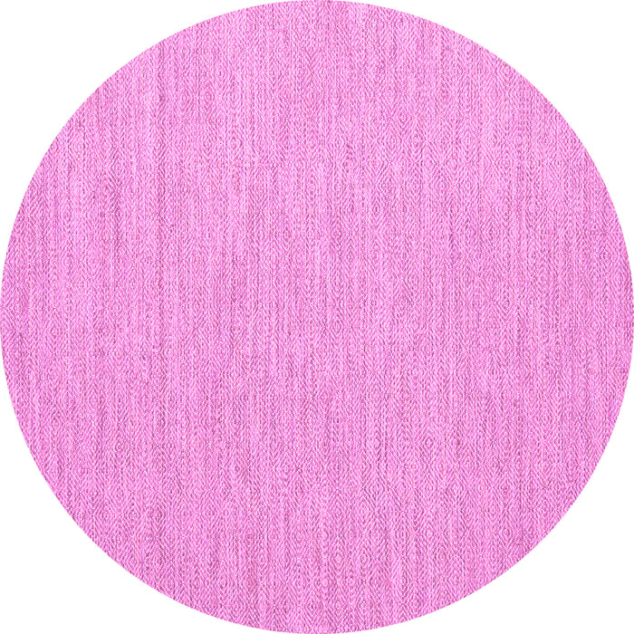 Round Abstract Pink Contemporary Rug, con1867pnk