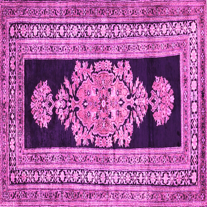 Square Abstract Pink Contemporary Rug, con1868pnk