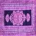 Square Abstract Purple Contemporary Rug, con1868pur