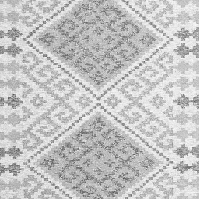 Serging Thickness of Machine Washable Southwestern Gray Country Rug, wshcon1869gry