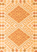 Serging Thickness of Machine Washable Southwestern Orange Country Area Rugs, wshcon1869org