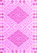 Southwestern Pink Country Rug, con1869pnk