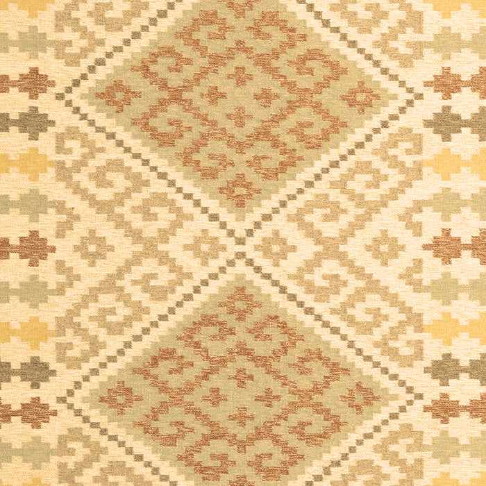 Machine Washable Southwestern Brown Country Rug, wshcon1869brn