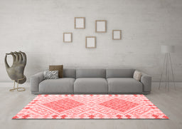 Country Red Washable Rugs