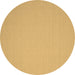 Round Solid Brown Modern Rug, con186brn