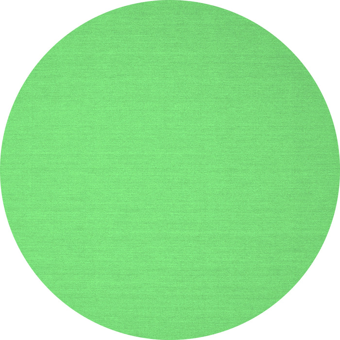 Round Solid Emerald Green Modern Rug, con186emgrn