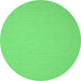 Round Solid Emerald Green Modern Rug, con186emgrn