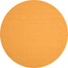 Square Solid Orange Modern Rug, con186org