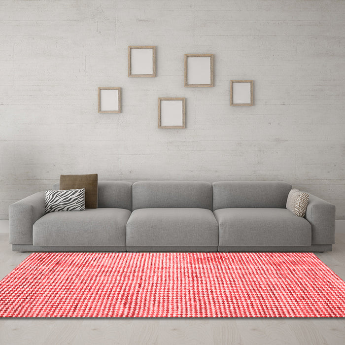 Contemporary Red Washable Rugs