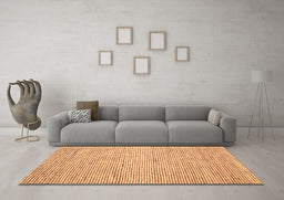 Machine Washable Abstract Brown Contemporary Rug in a Living Room,, wshcon1870brn