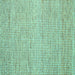 Square Abstract Turquoise Contemporary Rug, con1870turq