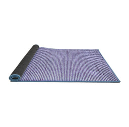 Sideview of Abstract Blue Contemporary Rug, con1870blu