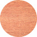 Square Abstract Orange Contemporary Rug, con1870org