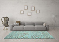 Machine Washable Abstract Light Blue Contemporary Rug, wshcon1870lblu