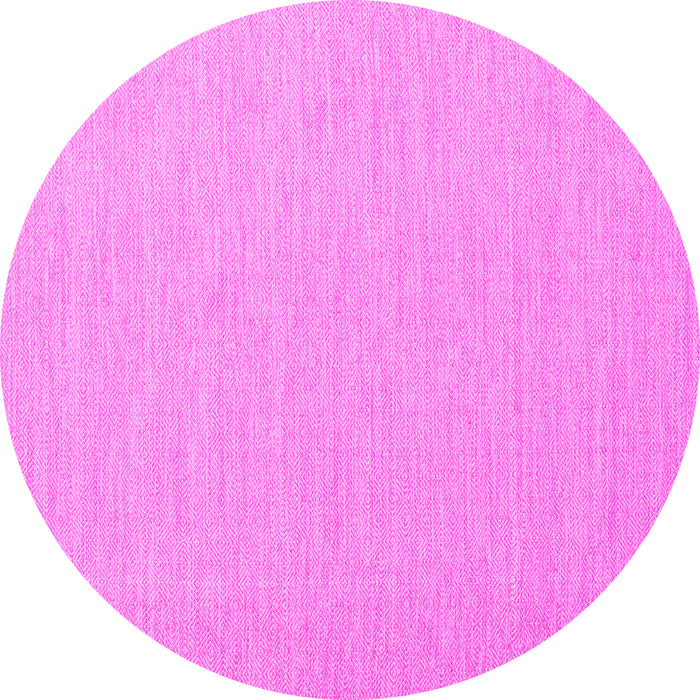 Round Machine Washable Abstract Pink Contemporary Rug, wshcon1871pnk