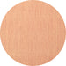 Round Abstract Brown Contemporary Rug, con1871brn