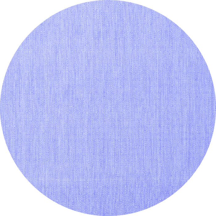 Round Machine Washable Abstract Blue Contemporary Rug, wshcon1871blu