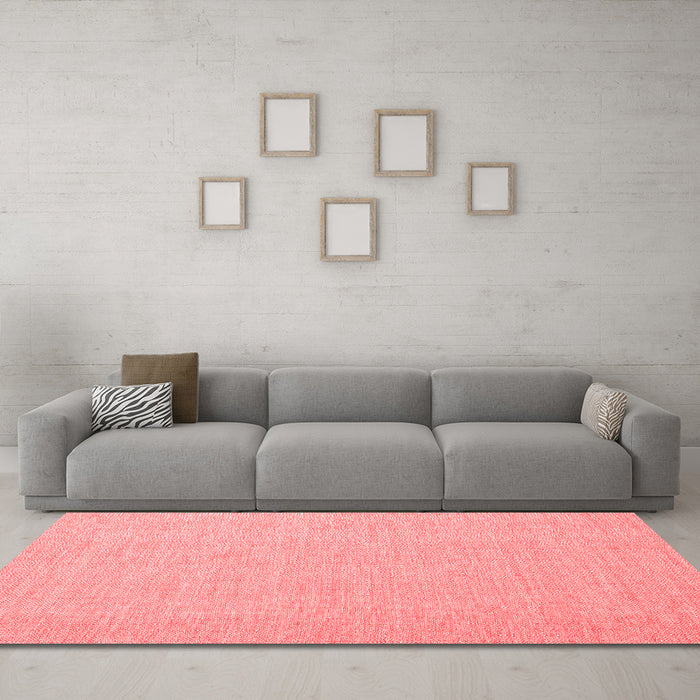 Contemporary Red Washable Rugs