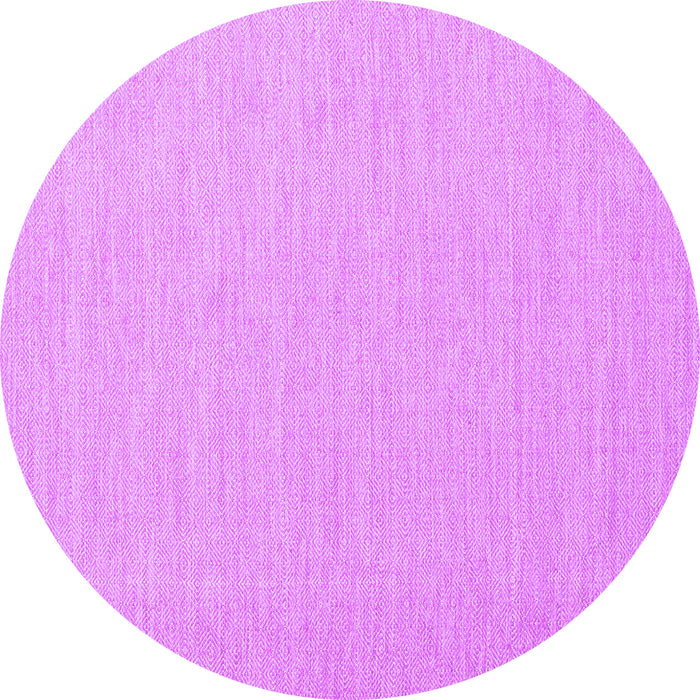 Round Abstract Purple Contemporary Rug, con1871pur