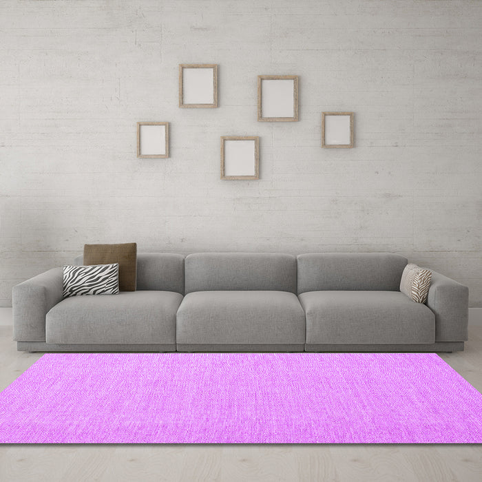 Machine Washable Abstract Purple Contemporary Area Rugs in a Living Room, wshcon1871pur