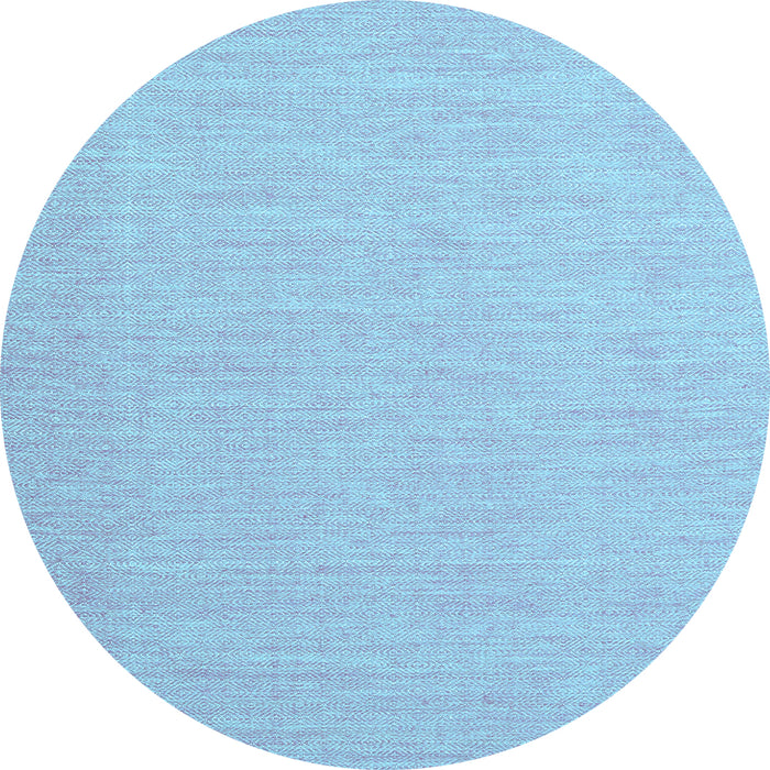 Round Machine Washable Abstract Light Blue Contemporary Rug, wshcon1871lblu