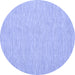 Round Abstract Blue Contemporary Rug, con1872blu