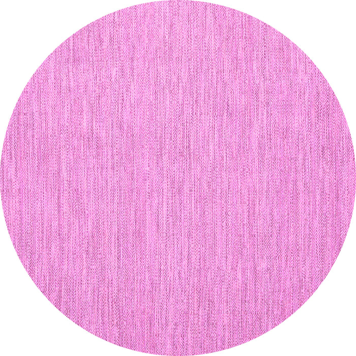 Round Abstract Pink Contemporary Rug, con1872pnk