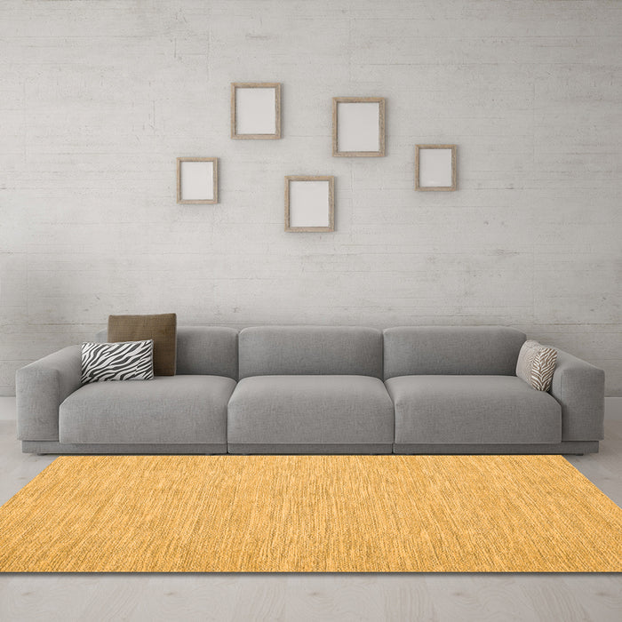 Machine Washable Abstract Orange Contemporary Area Rugs in a Living Room, wshcon1872org