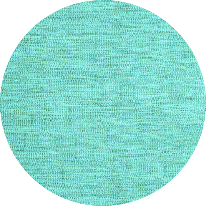 Round Machine Washable Abstract Light Blue Contemporary Rug, wshcon1872lblu