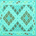 Square Southwestern Turquoise Country Rug, con1873turq